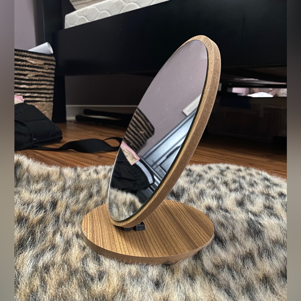 Small Adjustable Bamboo Mirror